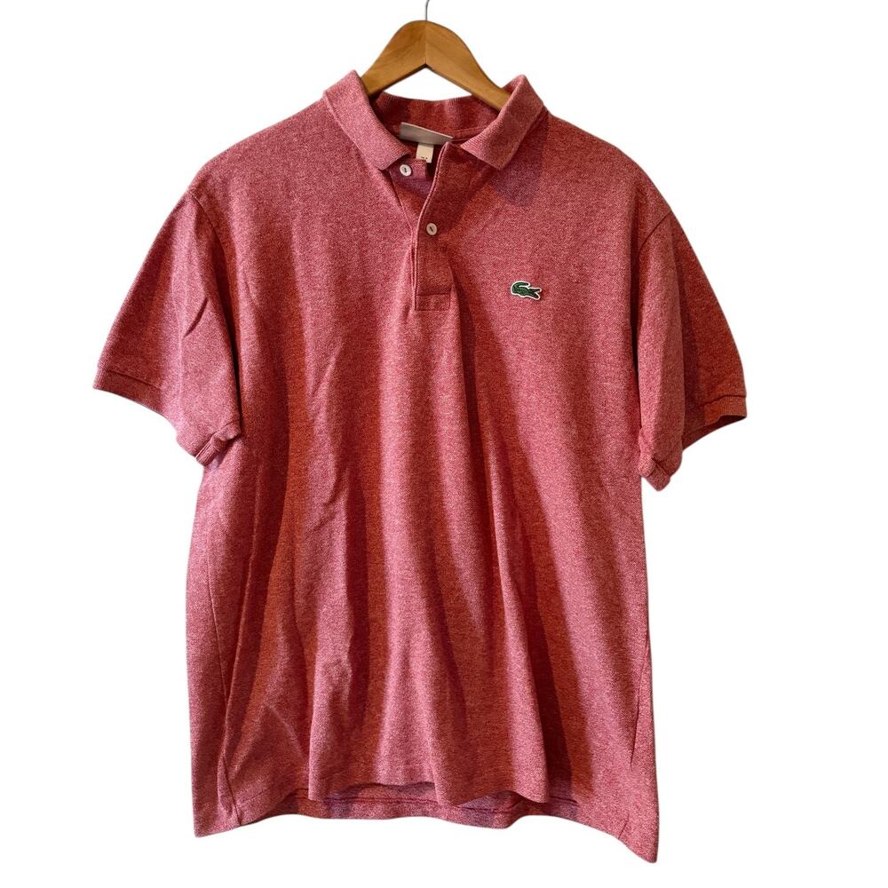 Lacoste Classic Pique Polo Shirt Heather Red 5 L